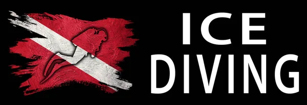 Ice Diving, Diver Down Flag, Scuba flag, Scuba Diving