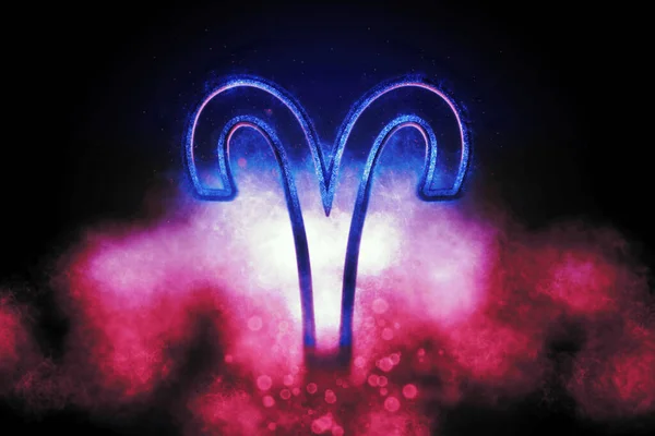Κριός Ζώδιο Νυχτερινός Ουρανός Ωροσκόπιο Αστρολογία Φόντο Κριός Σύμβολο Ωροσκόπιο — Φωτογραφία Αρχείου