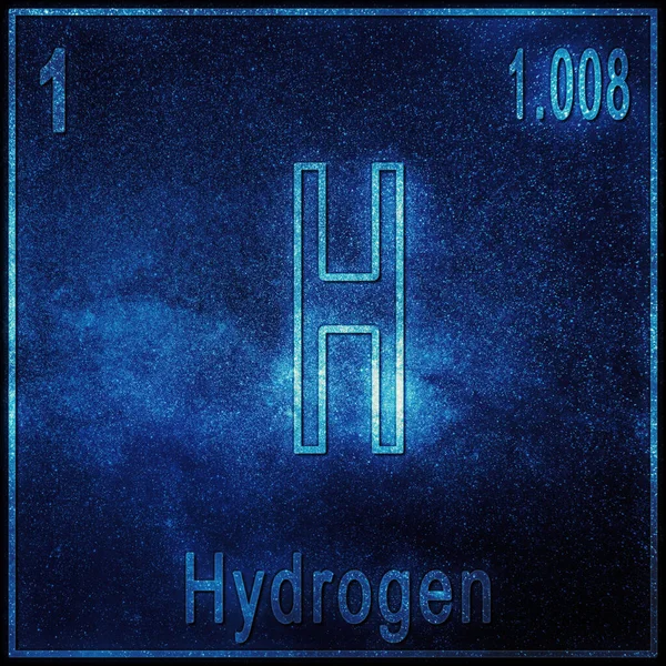 Waterstof Chemisch Element Teken Met Atoomnummer Atoomgewicht Periodiek Systeem Element — Stockfoto