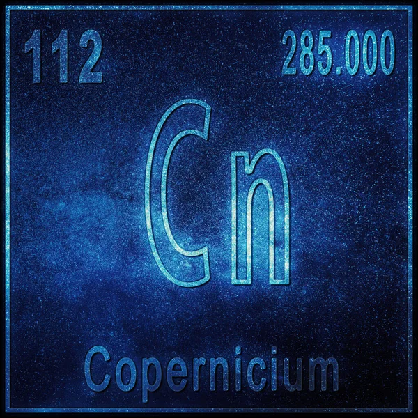 Copernicium Chemisches Element Zeichen Mit Ordnungszahl Und Atomgewicht Periodensystem Element — Stockfoto