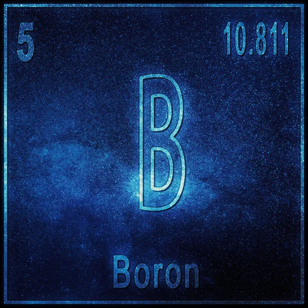 Boron Chemisch Element Teken Met Atoomnummer Atoomgewicht Periodiek Systeem Element — Stockfoto