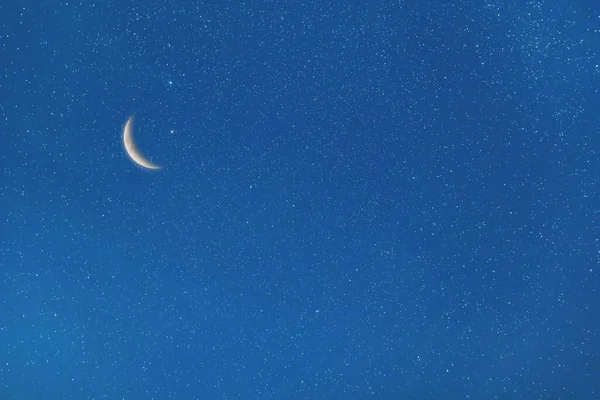 Night Sky and Moon, Stars, Ramadan Kareem Celebration