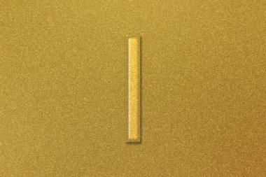 Bir sürü işaret. Lota harfi, Yunan alfabesi sembolü, altın arkaplan