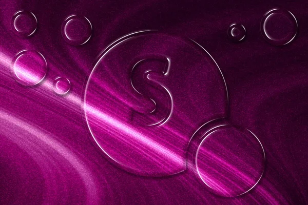 Символ Здоров Вітаміну Концепція Вітаміну Саліцилова Кислота Фон Пурпуровий — стокове фото