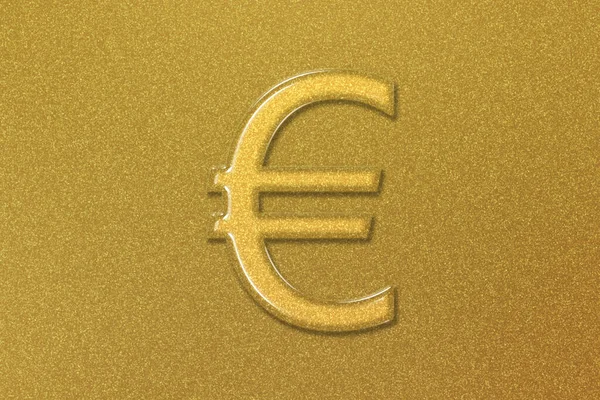 European Union Euro Eur Euro Currency Monetary Currency Symbol Gold — Stock Photo, Image