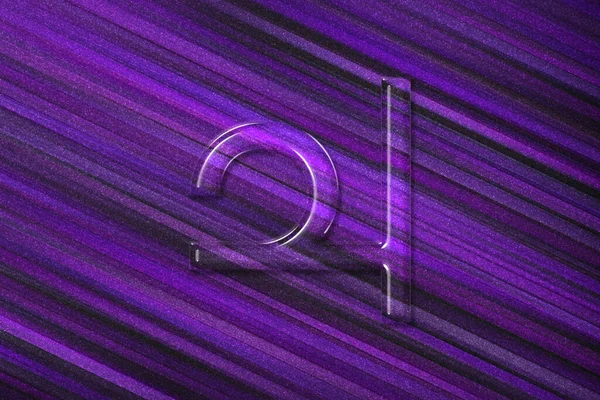 木星のシンボル 木星のサイン 占星術木星の惑星 紫の背景 — ストック写真