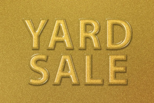 Yard sale sign, Yard Sale Text, gold background