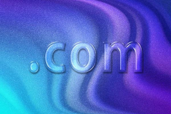 Domain Concept Dot Com Dotcom Registrace Online Identita Web Fialové — Stock fotografie