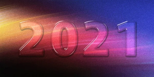 2021 Frohes Neues Jahr Bunten Glitzerhintergrund Bunte 2021 Silvester Poster — Stockfoto