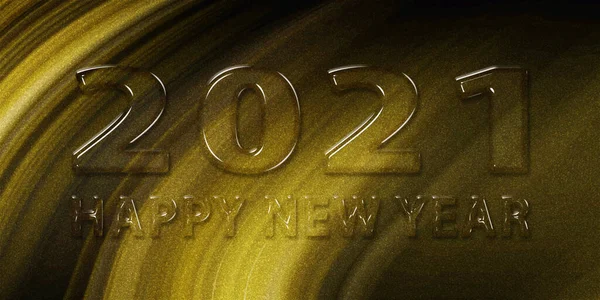 2021 Happy New Year Gold Glitter Background Gold 2021 New — Stock Photo, Image