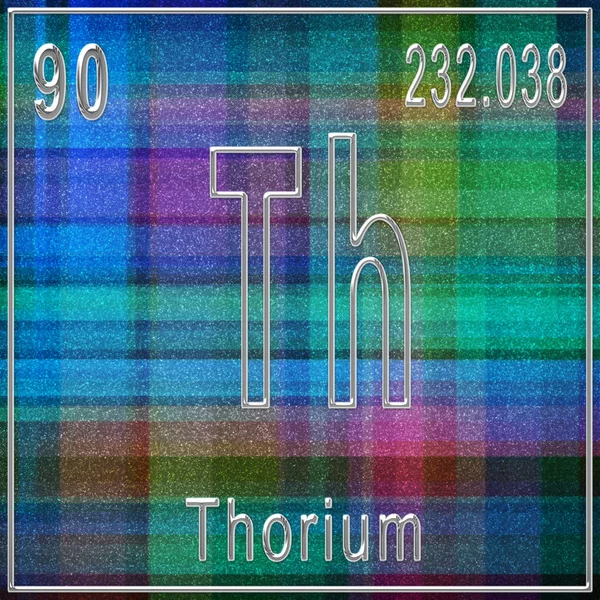 Thorium chemical element, Sign with atomic number and atomic weight, Periodic Table Element