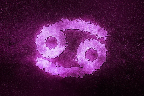 Καρκίνος Ζώδιο Νυχτερινός Ουρανός Ωροσκόπιο Αστρολογία Φόντο Καρκίνος Ωροσκόπιο Σύμβολο — Φωτογραφία Αρχείου