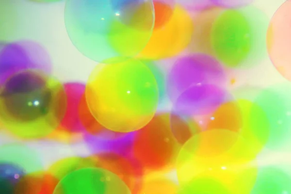 カラフルな泡の背景 アブストラクトカラフルなボケ効果 — ストック写真