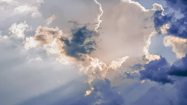 Cielo Con Nubes Fondo Solar — Foto de Stock