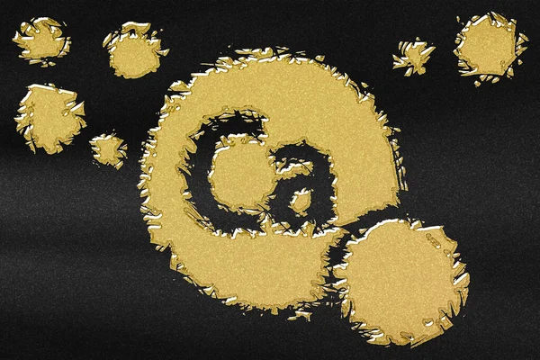 Kalsiyum Elementi Mineral Vitamin Kompleksi Beslenme Takviyesi Soyut Altın Siyah — Stok fotoğraf