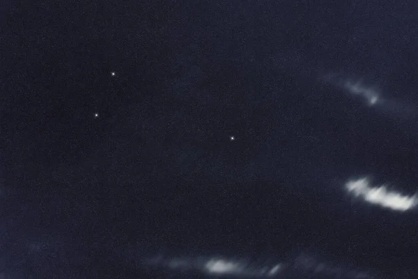 Sternbild Dreieck Nachthimmel Sternhaufen Deep Space Dreieck — Stockfoto