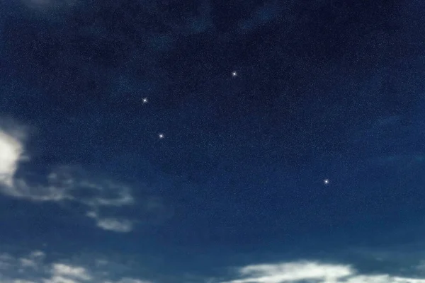 Αστερισμός Αστεριών Sextans Νυχτερινός Ουρανός Σμήνος Αστεριών Βαθύ Διάστημα Εξάντα — Φωτογραφία Αρχείου