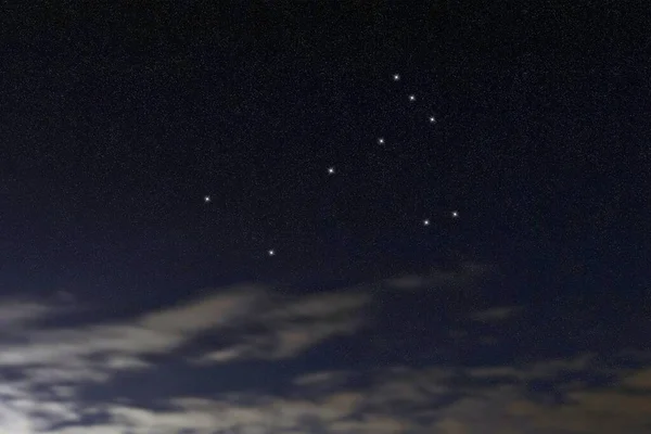 Constelación Estrellas Monoceronte Cielo Nocturno Racimo Estrellas Espacio Profundo Constelación — Foto de Stock