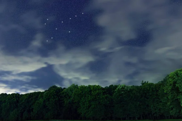 Gwiazda Grus Nocne Niebo Gromada Gwiazd Głęboki Kosmos Crane Constellatio — Zdjęcie stockowe