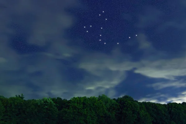 Constelación Estrellas Draco Cielo Nocturno Racimo Estrellas Espacio Profundo Constelación —  Fotos de Stock