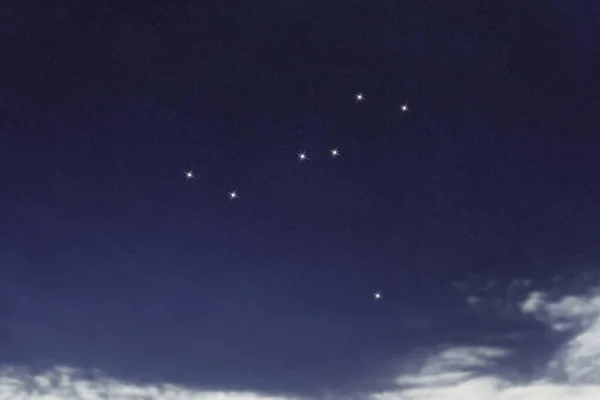 Columba Star Constellation Night Sky Cluster Stars Deep Space Dove — 스톡 사진