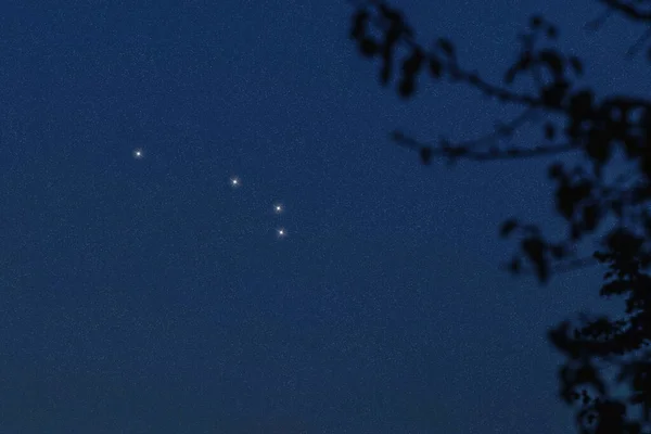 牡羊座 星のクラスター 深い空間 ラム星座 — ストック写真