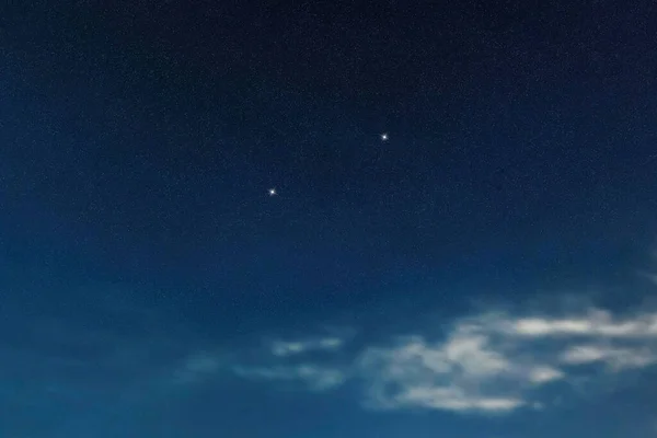 杖ヴェネツィアの星の星座 星のクラスター 深い空間 狩猟犬の星座 — ストック写真