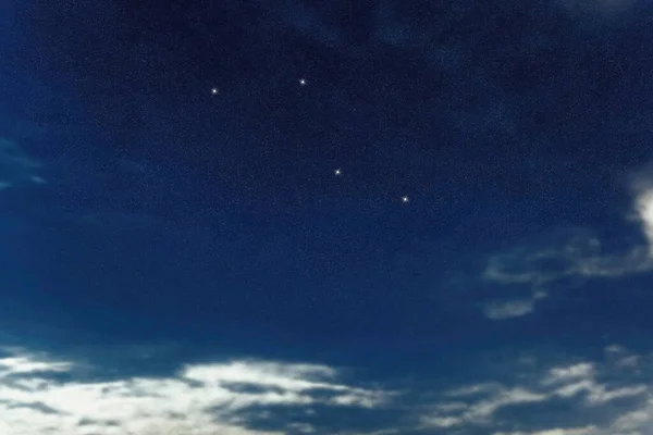 Caelum Star Constellation Night Sky Cluster Stars Deep Space Chisel — Stock Photo, Image