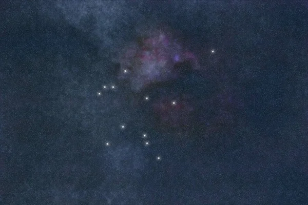 물병자리 별자리 밤하늘 은하단별 스페이스 조디악 물보러 캐리어 — 스톡 사진