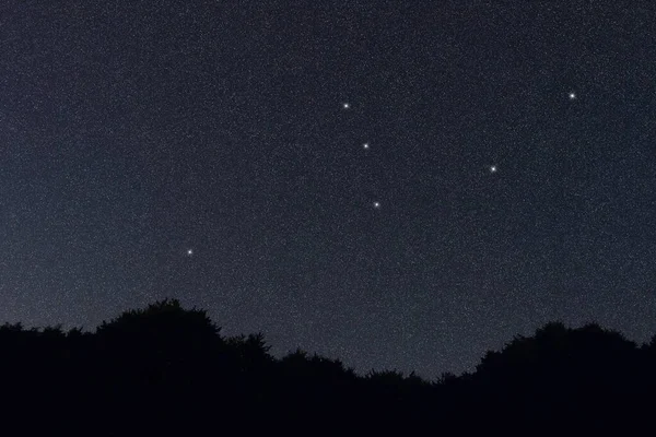 Constelación Estrellas Andrómeda Cielo Nocturno Racimo Estrellas Espacio Profundo — Foto de Stock