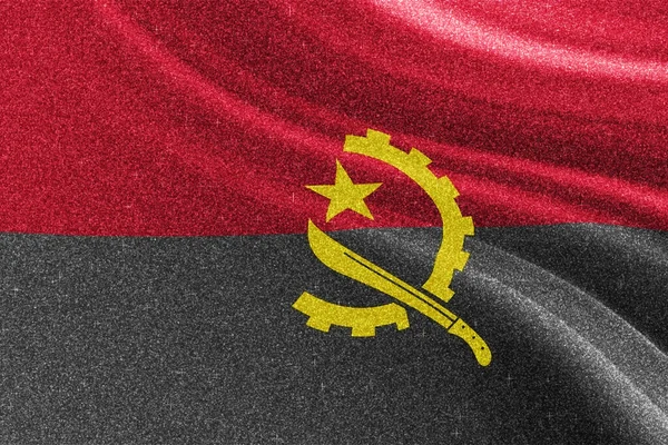 Bandera Angola Bandera Nacional Bandera Brillante Concepto Competencia Fondo Brillante —  Fotos de Stock