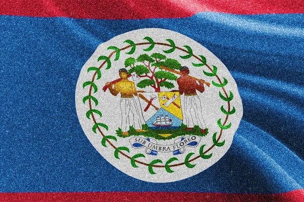 Bandera Belice Bandera Nacional Bandera Belice Concepto Competencia Fondo Brillo — Foto de Stock