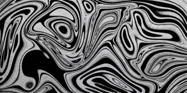 Gümüş kıvrımlı sanatsal tasarım, gümüş parıltılar, siyah çizgiler, moda tarzı.