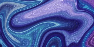 Renkli sıvı sanat, parlak renkli girdaplar, kıvrımlı arka plan