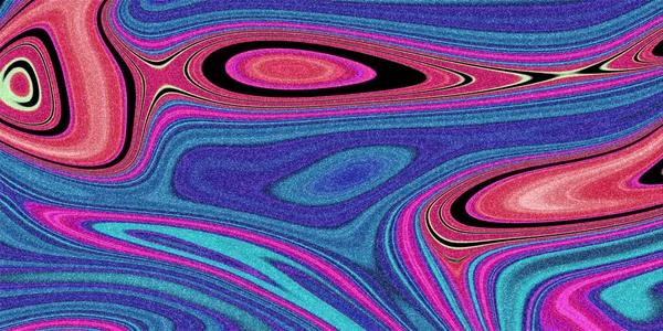 五彩缤纷的流体艺术 闪闪发光的五彩斑斓的金属涡旋 涡旋的背景 — 图库照片