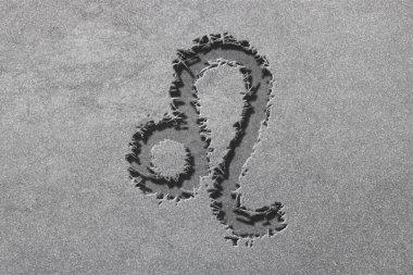 Leo burç işareti, engebeli gümüş, yıldız falı, Leo burç sembolü, gümüş yıldız falı.