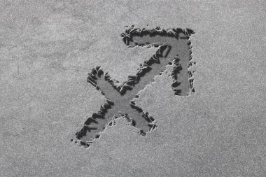 Sagittarius burcu, gümüş rengi, yıldız falı, yay burcu sembolü, gümüş yıldız falı.