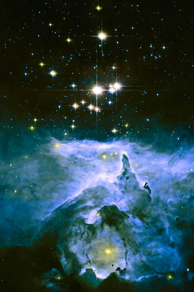 Núcleo Nebulosa Supernova Núcleo Estrella Neutrones Pulsares Elementos Esta Imagen — Foto de Stock