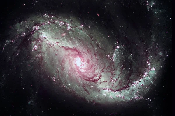 Vivero Estelar Galaxia Espiral Fondo Espacial Elementos Esta Imagen Son —  Fotos de Stock