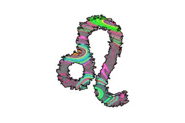 Aslan burcu, aslan burcu sembolü, kırpma yolu ile