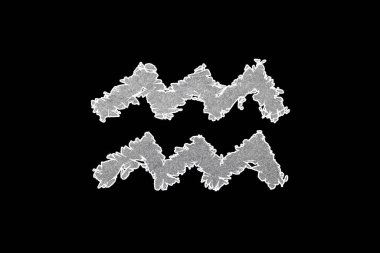 Kova burcu, Su Taşıyıcı burcu sembolü, kırpma yolu ile.