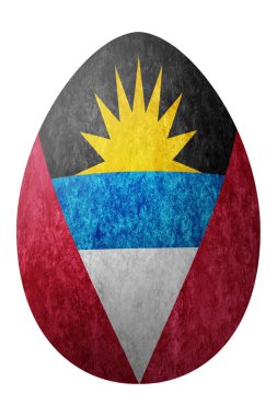 Antigua ve Barbuda Paskalya Yumurtası, Ulusal bayrak yumurtası, kırpma yolu