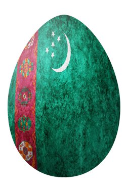 Türkmenistan Paskalya Yumurtası, Ulusal Bayrak Yumurtası, Kırpma Yolu