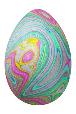 Renkli Paskalya Yumurtası, moda tarzı, kırpma yolu