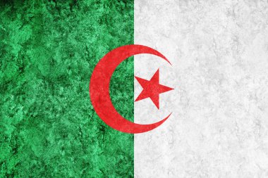 Cezayir Metalik bayrağı, desenli bayrak, grunge bayrağı