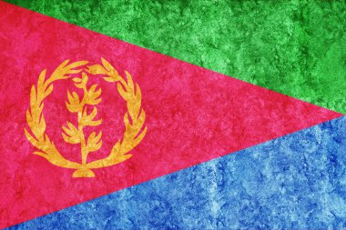 Eritre Metalik bayrağı, desenli bayrak, grunge bayrağı