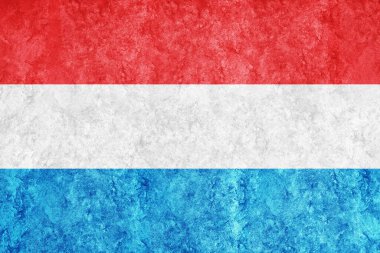 Lüksemburg Metalik bayrağı, desenli bayrak, grunge bayrağı