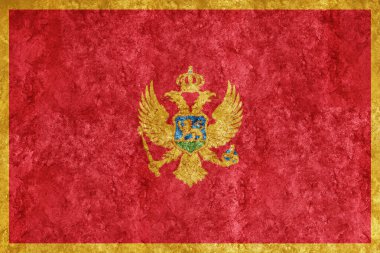 Karadağ Metalik bayrağı, Dokulu bayrak, grunge bayrağı