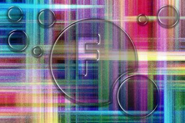 Fluorin elementi, Mineral Vitamin kompleksi beslenme desteği, renkli kareli arkaplan