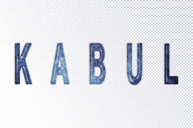 Kabil harfleri, Kabil samanyolu mektupları, şeffaf arka plan, kırpma yolu.